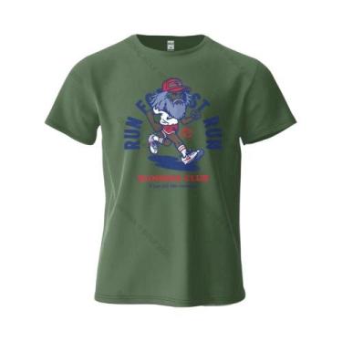 Imagem de Camiseta Gráfica Oversized De Algodão Para Corrida Masculina, Tops De 