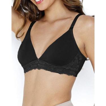 Imagem de Sutiã Amamentação Dilady 146112 Com Renda, 46, Preto