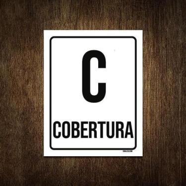 Imagem de Placa Sinalização Ambiente Cobertura 36X46 - Sinalizo