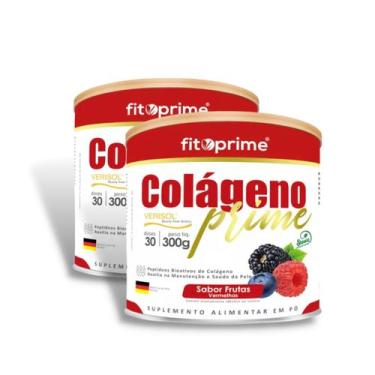 Imagem de Kit 2 Colágeno Fitoprime 300mg Sabor Frutas Vermelhas, Frutas Vermelha