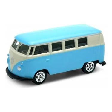 Imagem de Miniatura 1963 Volkswagen T1 Bus Kombi Azul 1/64 California - Californ