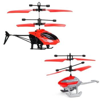 Imagem de Helicóptero Voador Infantil Com Sensor De Voo E Bateria Usb - Seven, V