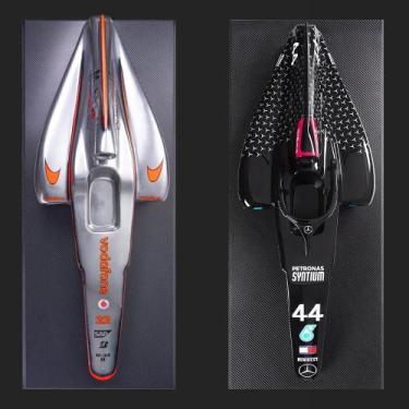 Imagem de Conjunto 2 Quadros 3D Decorativos Carro F1 LH MP4/23 e W11 G53 - Gran 