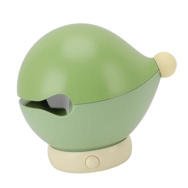 Imagem de Zyyini Luz Noturna de Peixe de Madeira Recarregável, Lâmpada de Cabeceira Fofa Sem Fio Regulável Com Adesivos Brilho de 3 Níveis para Crianças Madeira de Faia ABS 18,38 Onças (Verde)