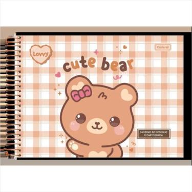 Imagem de Caderno de desenho Cadersil lovvy espiral 80 folhas