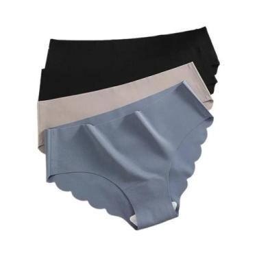 Imagem de Conjunto De 4 Calcinhas De Seda Gelada Sem Costura Para Mulheres, Ultr