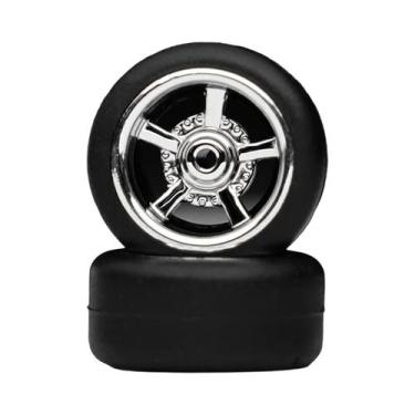 Imagem de Rodas De Carro Em Miniatura 1/64 Com Revestimento Eletroplated Em Prat