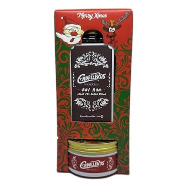 Imagem de Kit Natalino Caballeros (Bay Rum 140ml + Firm Pomade 110g + Caixa Presente)