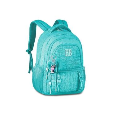Imagem de Mochila De Costas Escolar Azul Com Charms - Rebecca Bonbon