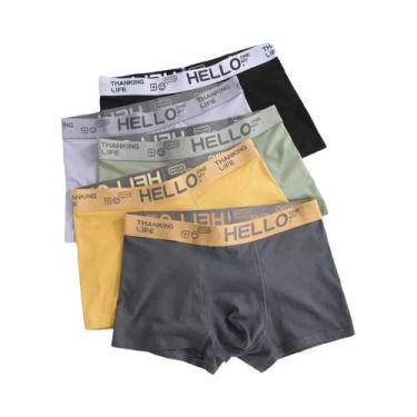 Imagem de Cuecas Boxer Masculinas plus Size Em Seda Leite Confortáveis L-5XL - N