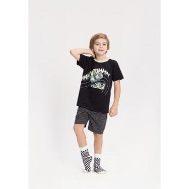 Imagem de Pijama Infantil Menino Brilha no Escuro Alakazoo Ref. 19548-Masculino