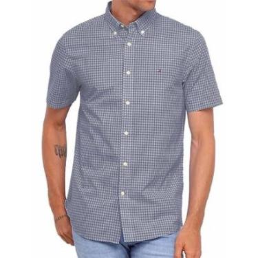 Imagem de Camisa Tommy Hilfiger Manga Curta Xadrez Gingham Masculina-Masculino