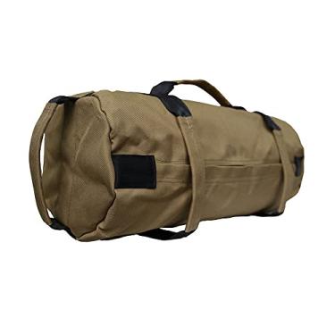 Imagem de Sacos de areia para treino, ferramentas de fitness, tecido de nylon, suporte de carga, 8 alças trocadas, 4 bolsos internos, ajuste de peso para exercícios esportivos, cáqui