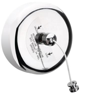 Imagem de Varal de Roupa Cabideiro De Parede Retrátil Recolhível Lavanderia Banh