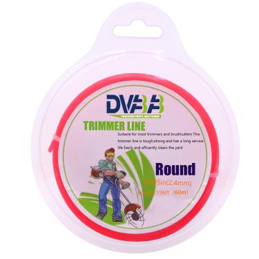 Imagem de DVBB Weed Eater String 0,095 polegadas linha aparador 0,241 cm 196 m fio redondo wacker de nylon compatível com cortador elétrico Stihl Echo Universal Grass sem fio
