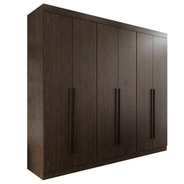Imagem de Guarda-roupa Casal 100% Mdf 6 Portas 4 Gavetas Grécia Neve