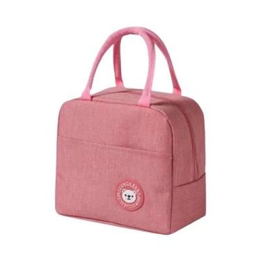 Imagem de Bolsa Térmica Isolada Para Almoço Com Papel Alumínio, Pacote De Gelo P
