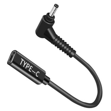 Imagem de Adaptador macho de 100 W 4,0 x 1,7 mm para cabo USB C fêmea, macho para DC fêmea 12 V 19 V 20 V, adaptador CC 4,0 x 1,7 mm para adaptador USB C feito para Lenovo Ideapad Yoga Laptop Series