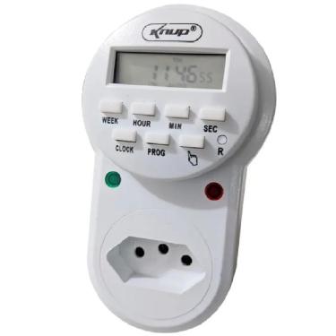Imagem de Timer Digital Bivolt Automático Temporizador Programações Liga Desliga