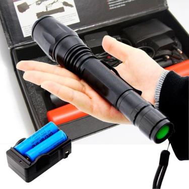 Imagem de Lanterna Led Longo Alcance T6 Ultra Forte Militar Tática 2 Baterias B8477