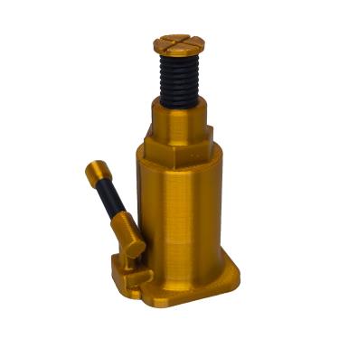 Imagem de Suporte GPU Placa de Vídeo Macaco Hidráulico Pistão Cor Bronze Cobre 3D