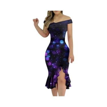 Imagem de Vestido De Festa Elegante Para Mulheres, Sexy, Com Ombros Descidos, Re