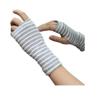 Imagem de Luvas Unissex Finas De Verão Sem Dedos Com Proteção Solar Para Cicatri