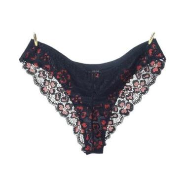 Imagem de Calcinhas Sexy De Renda Com Cintura Baixa Para Mulheres, Lingerie Tran