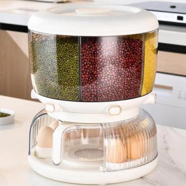 Imagem de Dispenser de Alimentos Giratório Dispenser de Graos Porta Grãos Porta 
