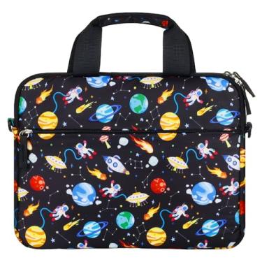 Imagem de Foxstory Capa de tablet infantil para meninos, bolsa de tablet infantil adequada para Fire HD 10, Fire HD 8, Fire 7 Kindle, Space Black