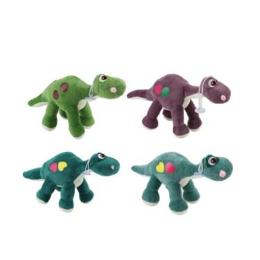 Imagem de Ursinho Pelúcia Dinossauro Boneco Infantil Brinquedo Criança Bebe 27cm