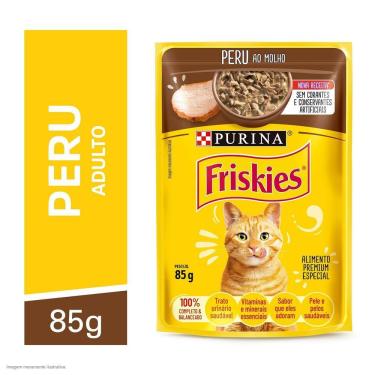 Imagem de Ração Úmida Gatos Adultos Aves 85g Friskies