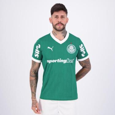 Imagem de Camisa Puma Palmeiras I 2025 Com Patrocínio, M