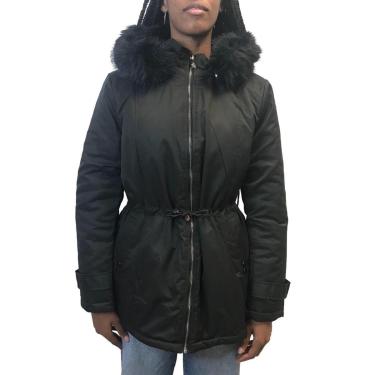 Imagem de Casaco Alpelo Dupla Face Capuz Removível Preta 20000010-Feminino