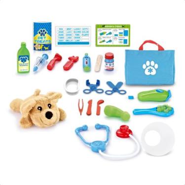 Imagem de Brinquedo Kit Veterinário Acessórios 23 Peças Bicho de Pelúcia Maquini