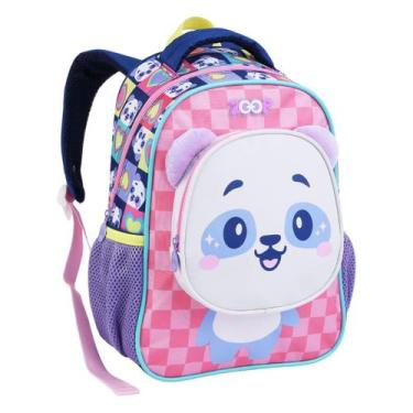 Imagem de Mochila Costas Creche Infantil Zoop Bichinhos Passeio Animal Cor:Panda