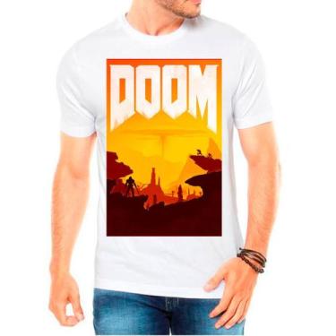 Imagem de Camiseta doom jogos games camisa masculina lançamento 01 - DESIGN CAMI