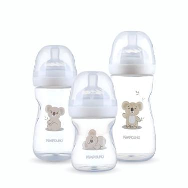 Imagem de KIIT 3 MAMADEIRAS SERENA COALA BRANCO 150 260 e 330ML - PIMPOLHO