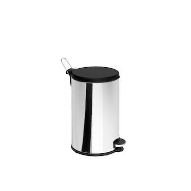 Imagem de Lixeira Inox com Pedal Brinox Flat 15L Aro Removível