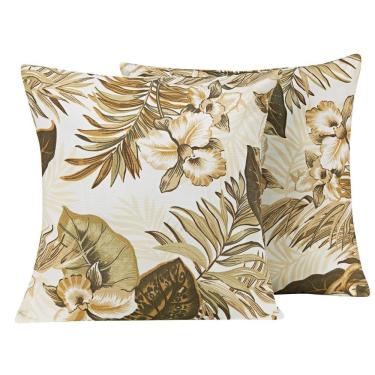 Imagem de Capa Almofada Atualle Gorgurão 1 Peça 45cm X 45cm 53% Algodão 47% Poliéster - Marfim