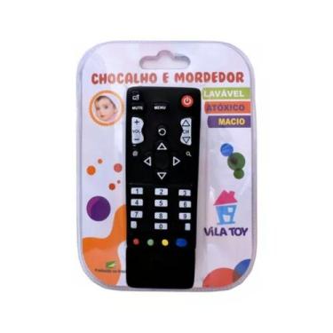 Imagem de Mordedor Chocalho Controle Remoto P/ Bebê - Macio E Atóxico - Anti str