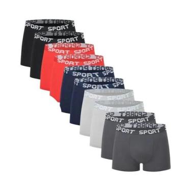 Imagem de Cuecas Boxer Masculinas plus Size Pretas Com Estampa Dourada, Pacote C