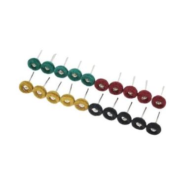 Imagem de 20 Escovas Abrasivas De Nylon Para Mini Furadeira, Roda De Polimento C