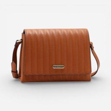 Imagem de Bolsa Feminina Chenson Transversal Ferragem Delicada Marrom-Feminino