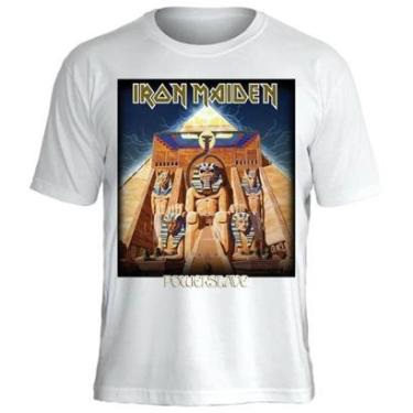 Imagem de Camiseta Stamp de Banda Iron Maiden em Algodão Manga Curta Gola Redonda Oficial-Unissex