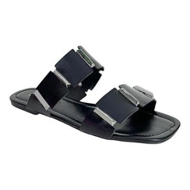 Imagem de Tamanco Santinelli Flat Casual 1552-039 Preto-Feminino