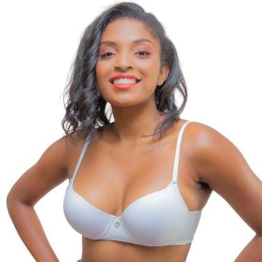 Imagem de Sutiã Premium Com Bojo Realça Os Seios Reforçado Alças Finas Lingerie 