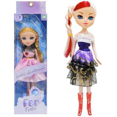 Imagem de Boneca Fer Festa Looks de Arrasar com Vestido  Boneca Infantil com Ves