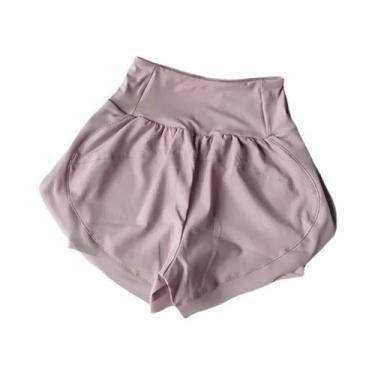 Imagem de Shorts Esportivos Femininos 2 Em 1 De Secagem Rápida Para Corrida, Yog