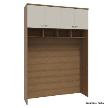 Imagem de Guarda Roupa Modulado Ponte 163cm 04 Portas 234cm Alt Setiba - Móveis 